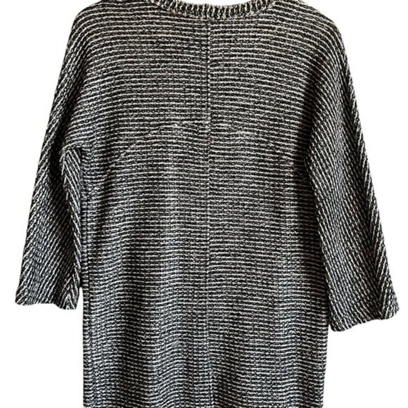Massimo Dutti Shift Dress Medium Black & White Tweed - Picture 7 of 15